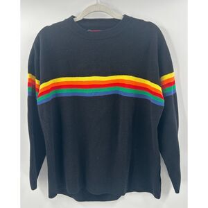 Rainbow Striped 90's Vintage UnionBay Pullover Knit Sweater Top Medium